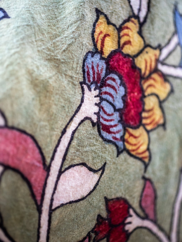Housse de coussin Kalamkari