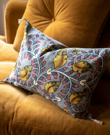 Housse de coussin Kalamkari