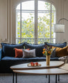 Housse de coussin pour canapé à motifs en coton Lula