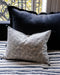 Housse de coussin motifs floraux bleu gris en coton Willow