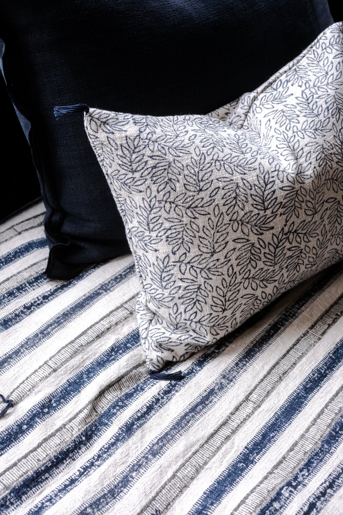 Sofa Cover Kormo en khadi de coton à motifs