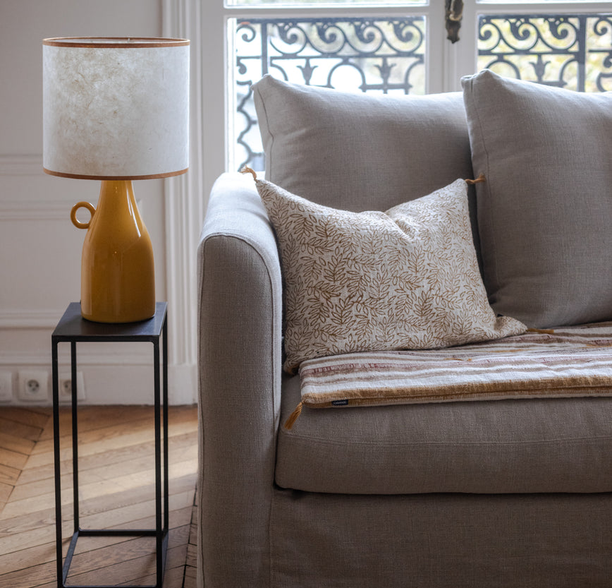 Housse de coussin en khadi de coton Willow