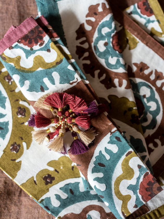 Set of 4 Koloria napkins