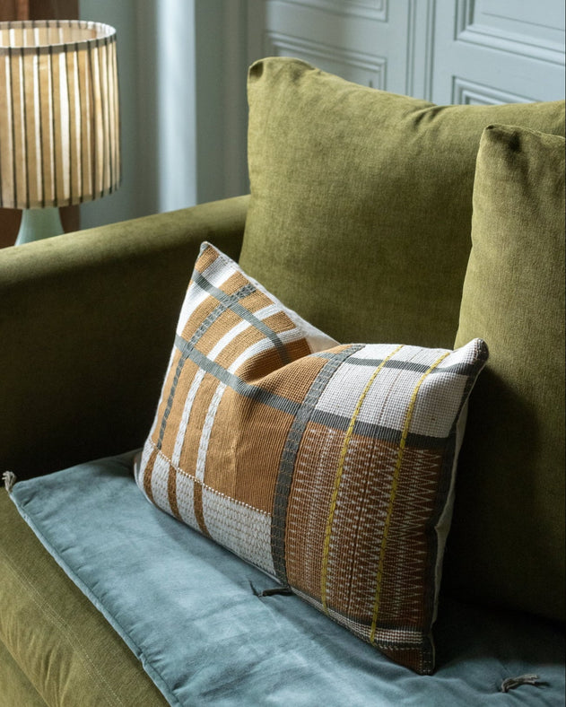 Washed velvet sofa cover