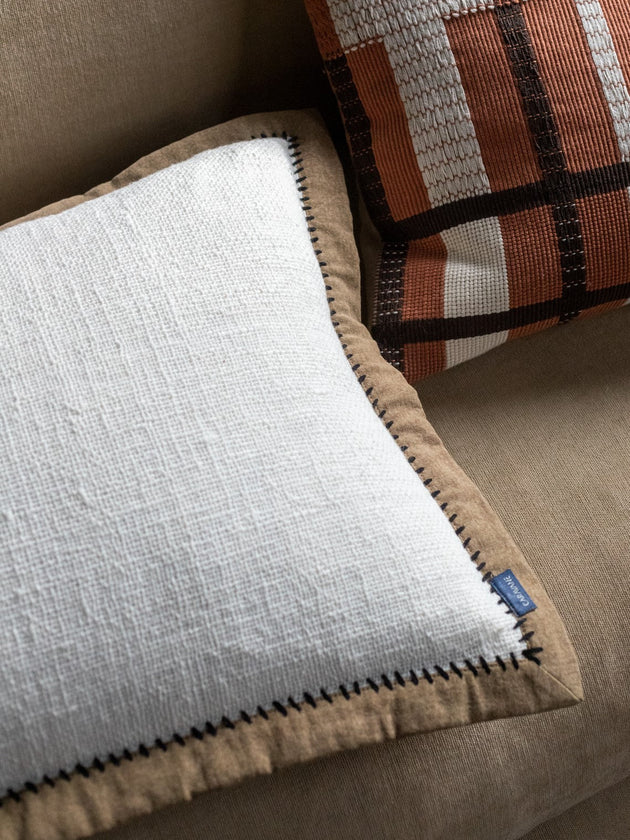 Housse de coussin Khadi Noir