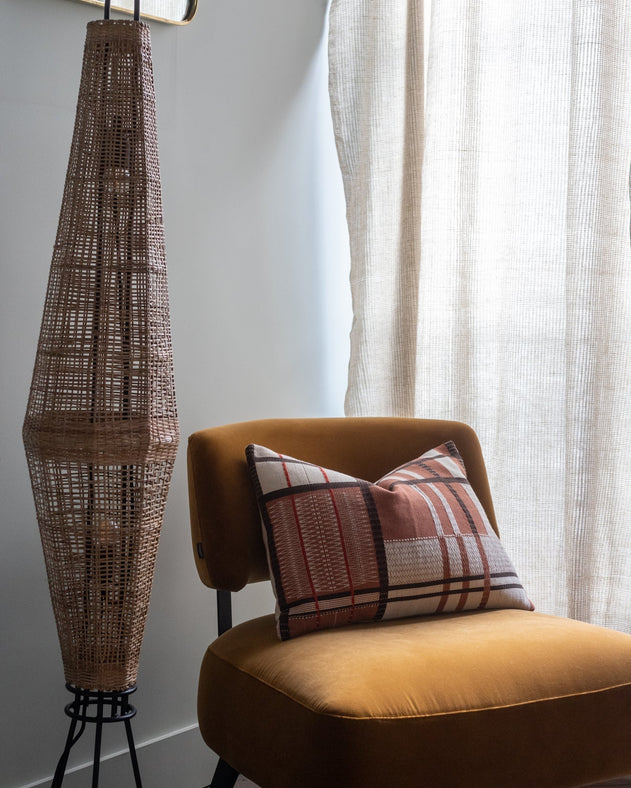 Elegants rideaux prêt à poser en khadi de coton biologique Arys