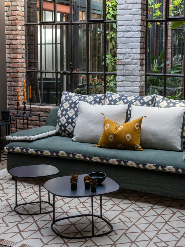 Deux tables basses Ame en acier brut