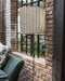 Pied de lampadaire Eos en acier brut noir