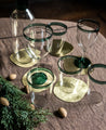 Set de 4 dessous de verre en laiton martelé Ema
