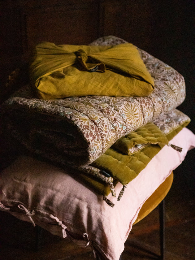 Ensemble de linge de lit avec le couvre lit Papilio à motifs imprimés