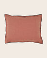 Housse de coussin terracota en lin