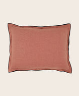 Housse de coussin terracota en lin