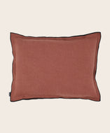 Housse de coussin Maya en lin fabriquée en France couleur Canyon