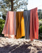 Literie : drap en lin lavé coloré