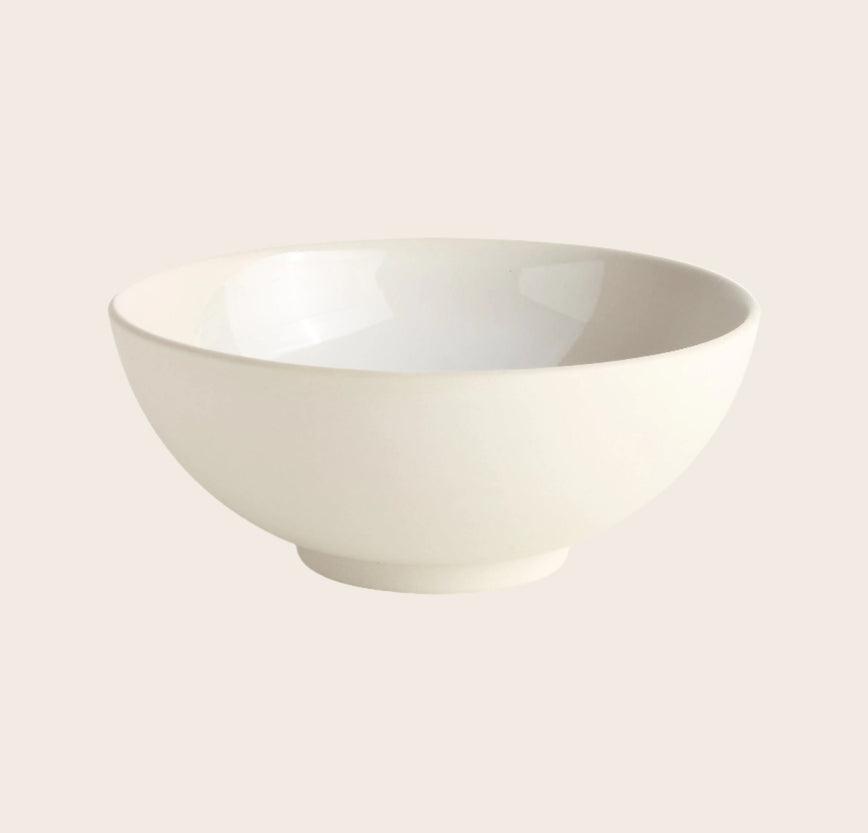 Lot de 6 coupelles en grès émaillé blanc