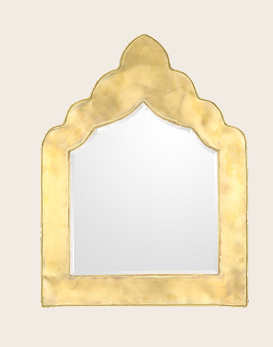 Miroir en laiton Neka XL - Dore