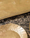 Set de 3 plateaux Dana en laiton doré et motifs en épis gravés à la main