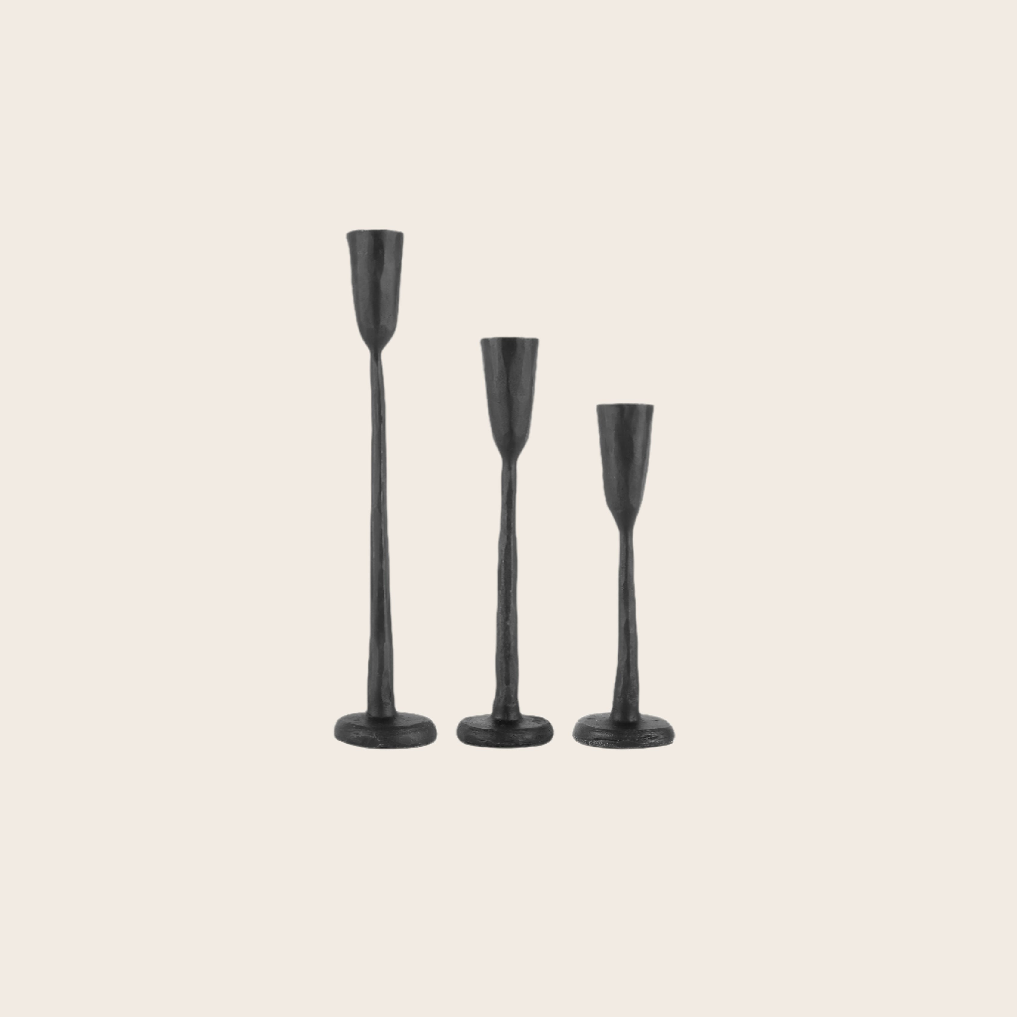 Set de 3 bougeoirs Nox