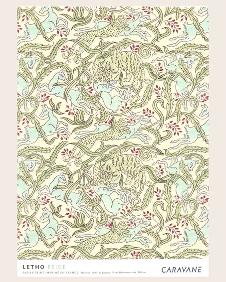 Wallpaper Letho Beige