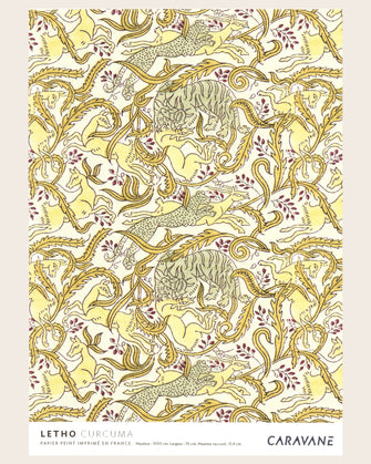 Papier Peint Letho curcuma