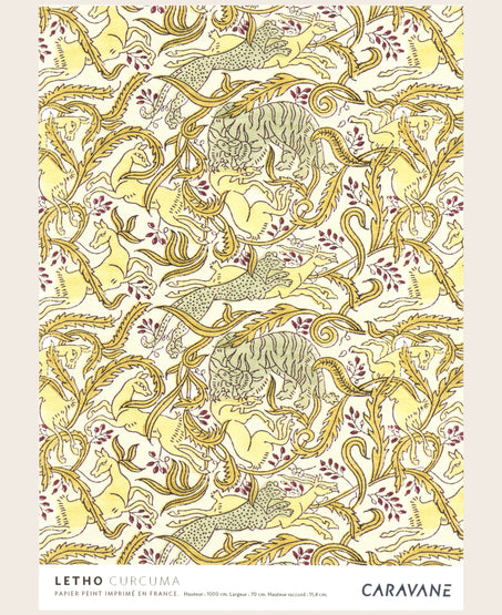 Papier Peint Letho curcuma