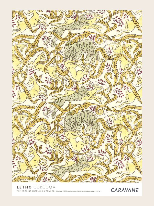 Papier Peint Letho curcuma