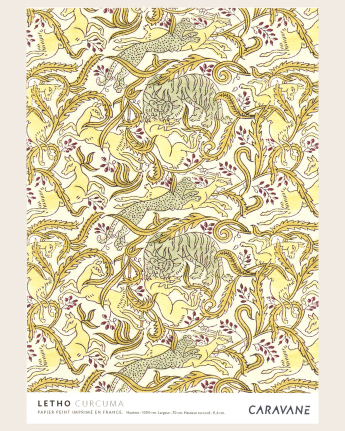 Papier Peint Letho curcuma