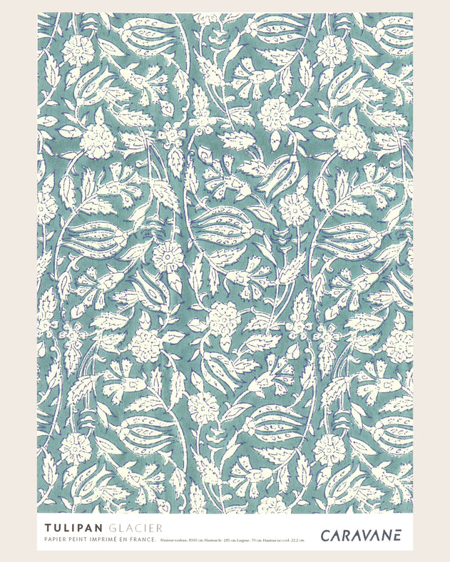 Papier Peint Tulipan Glacier