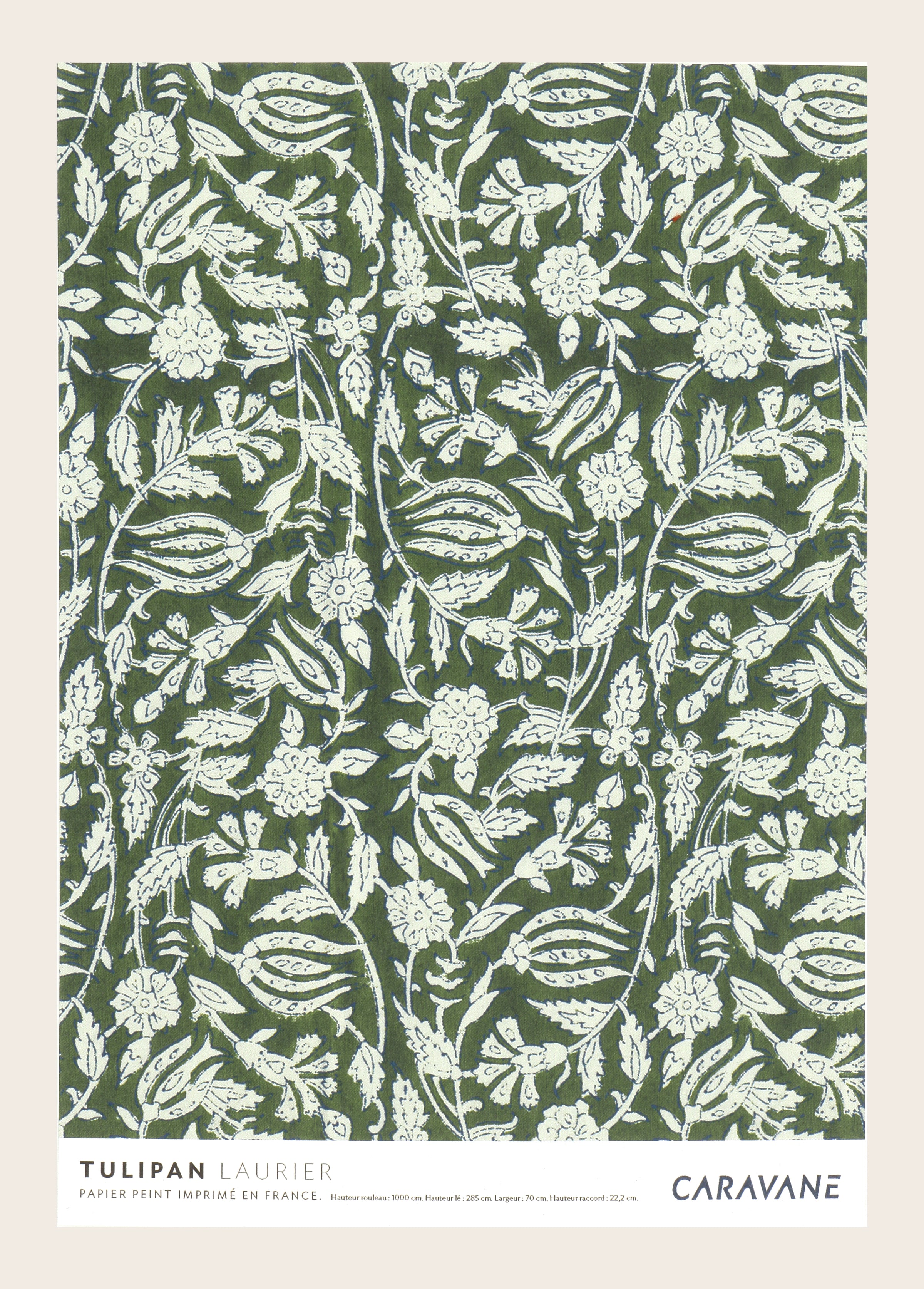 Papier Peint Tulipan laurier