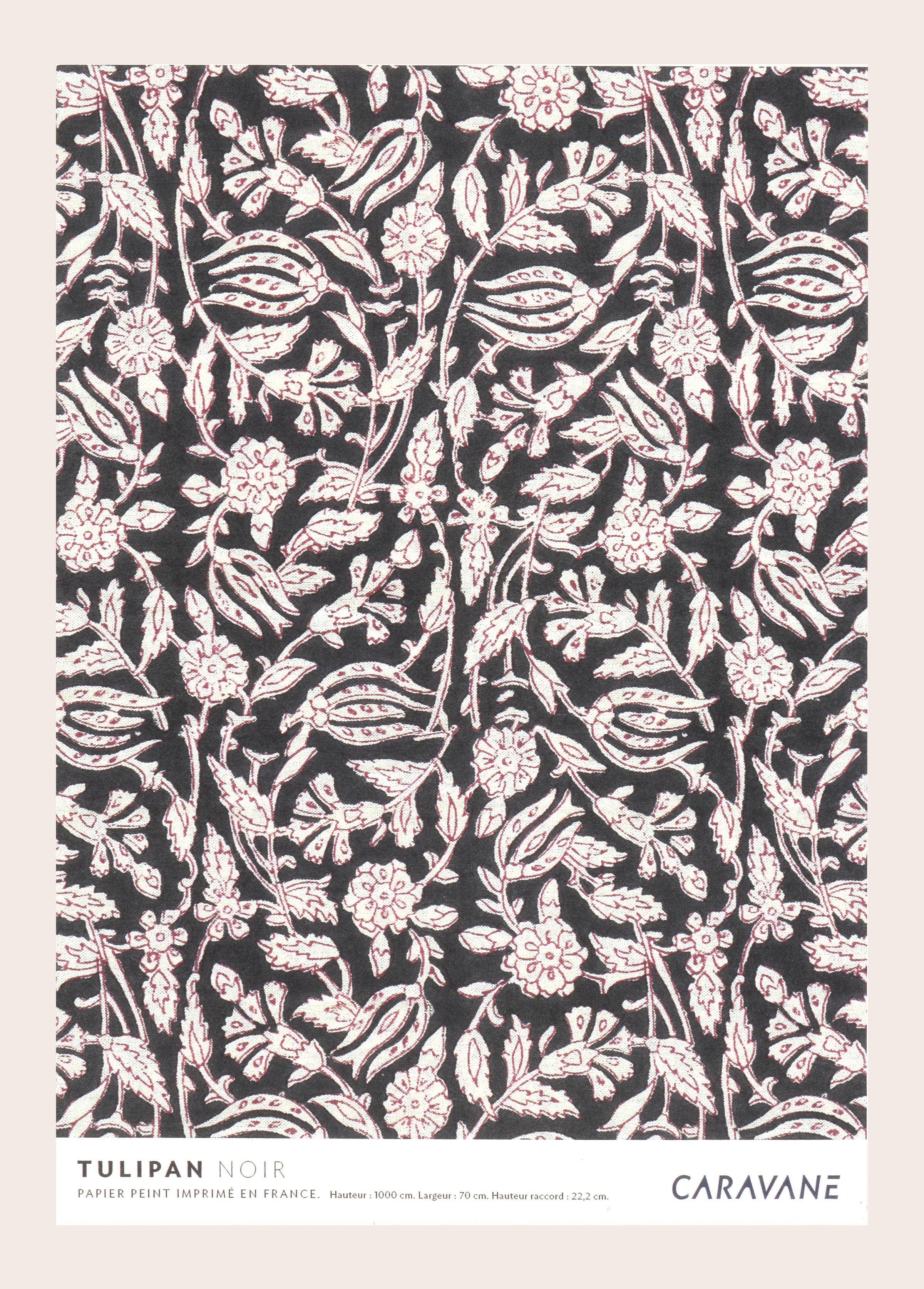 Wallpaper Tulipan noir