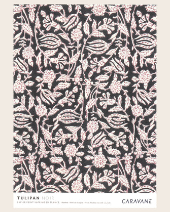 Papier Peint Tulipan noir
