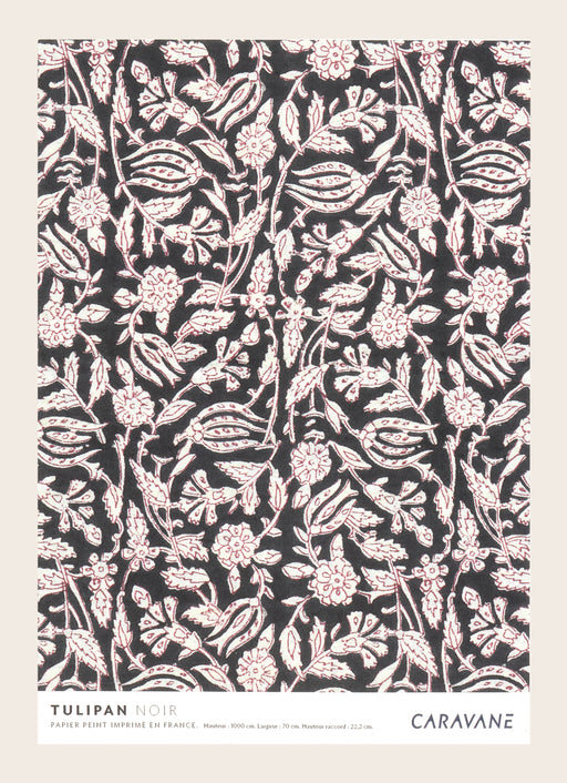 Wallpaper Tulipan noir