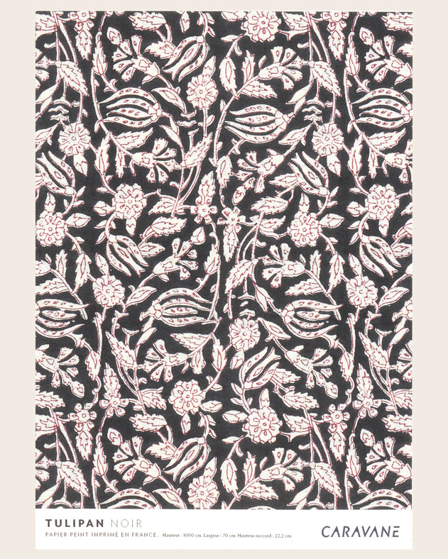 Wallpaper Tulipan noir