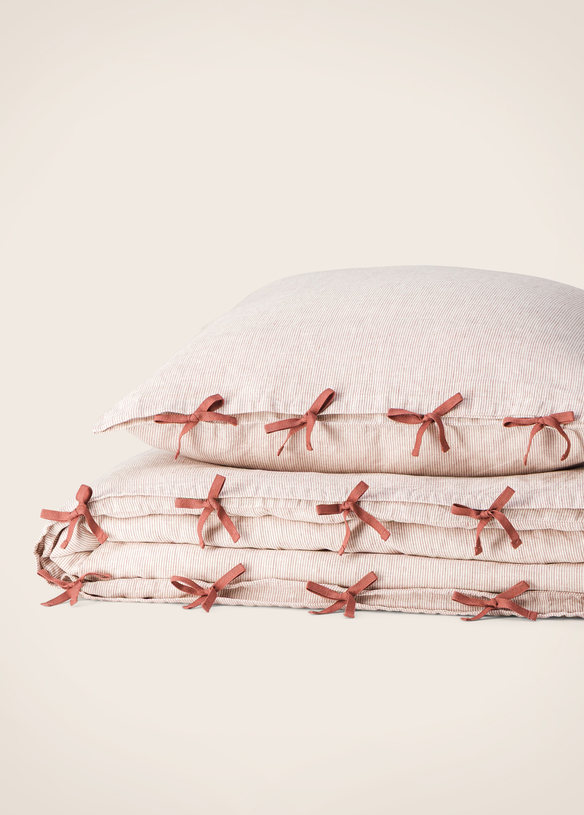 Fil à Fil Bed Linen Set - Bois de rose