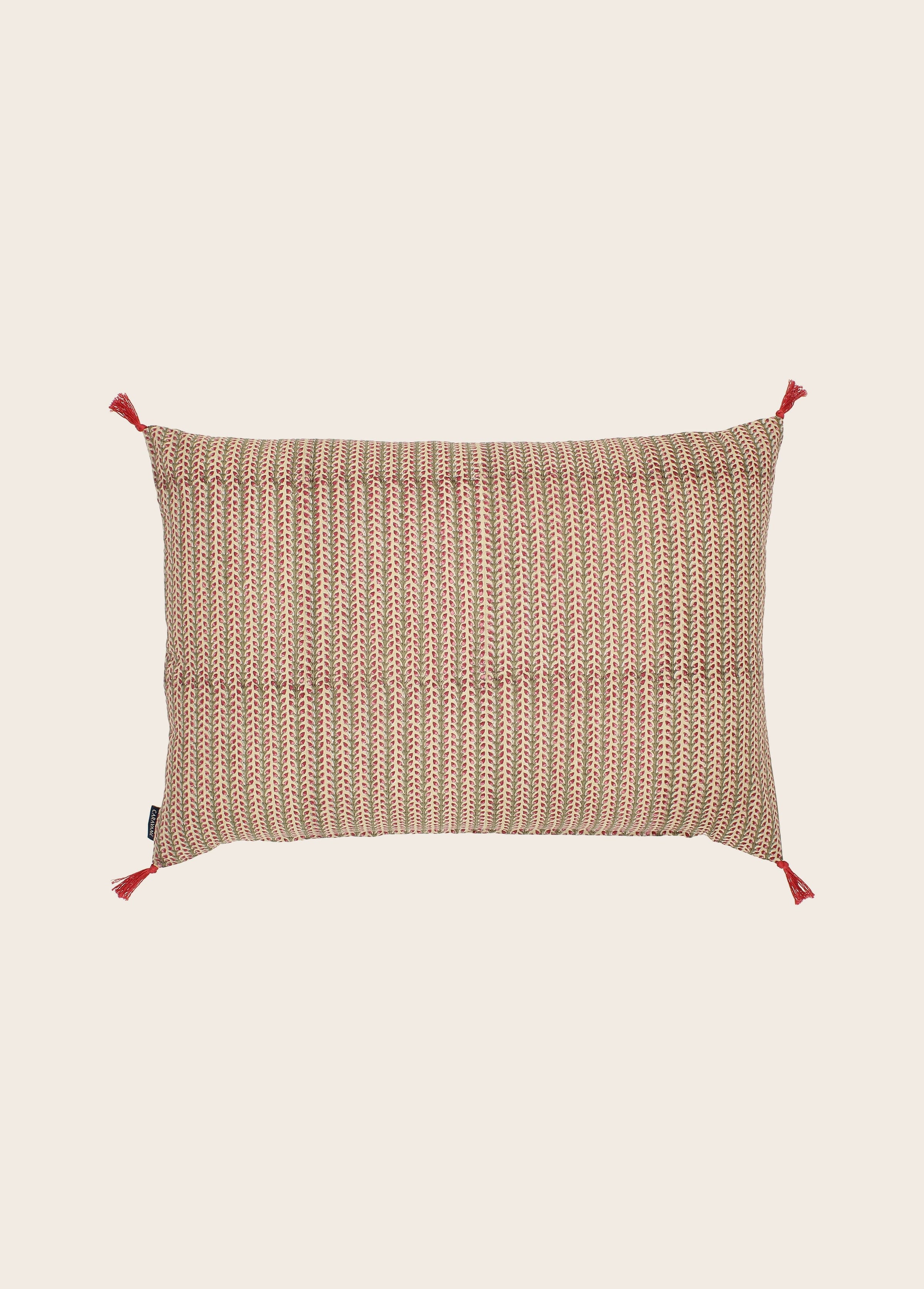 Housse de coussin Florio nude en coton