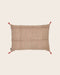 Housse de coussin Florio nude en coton