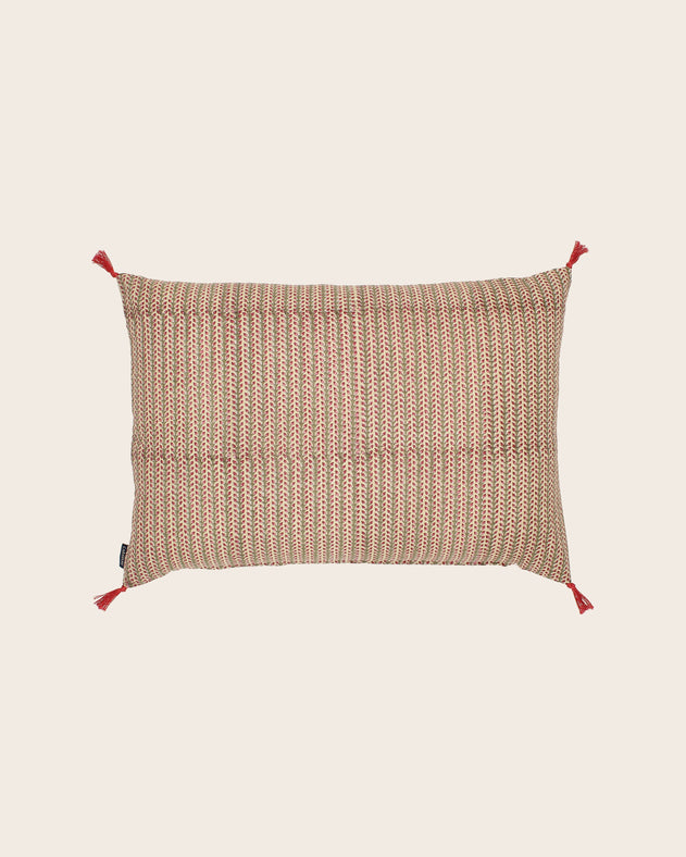 Housse de coussin Florio nude en coton