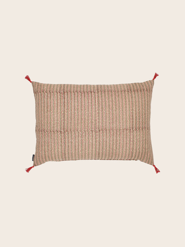 Housse de coussin Florio nude en coton