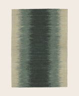 grand tapis en jute et lin couleur lac tons bleu