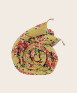 Courtepointe Liao en coton à motifs fleuris