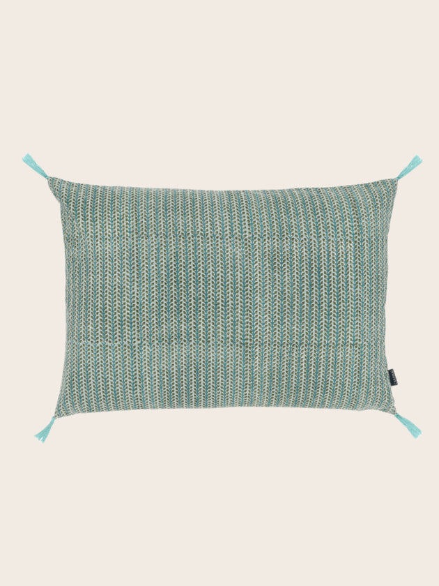 Housse de coussin Florio Lac en coton imprimé