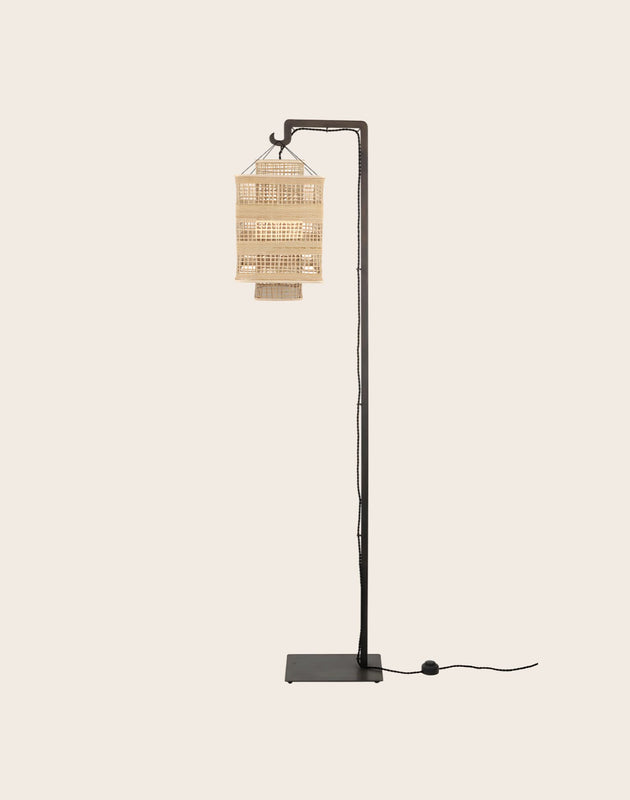 Ion Bamboo Floor Lamp &amp; Ion Stand