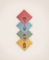 Set of 4 Rosaly embroidered napkins