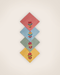 Set de 4 serviettes brodées Rosaly