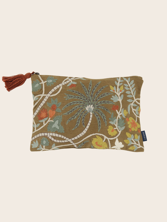 Papilio embroidered pouch