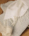 Rideau Jalma en khadi de coton et fines franges