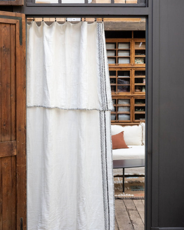 Rideau Segaya en coton bambou et lin