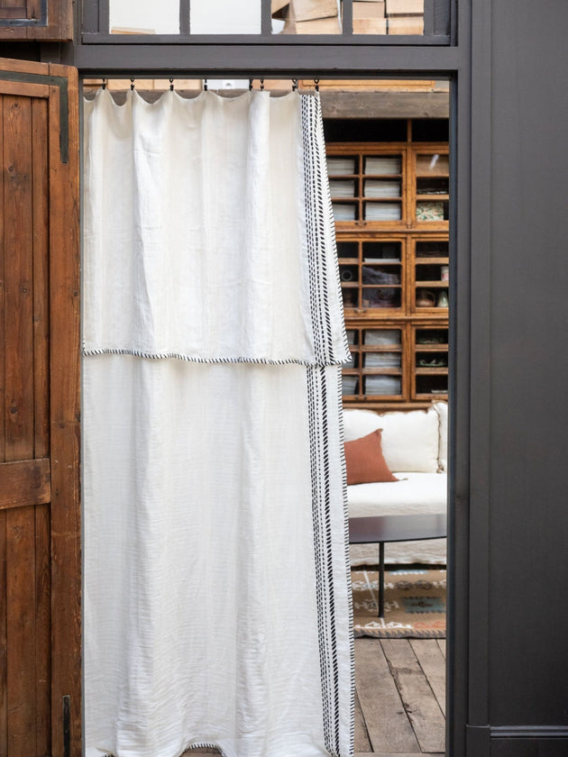 Rideau Segaya en coton bambou et lin