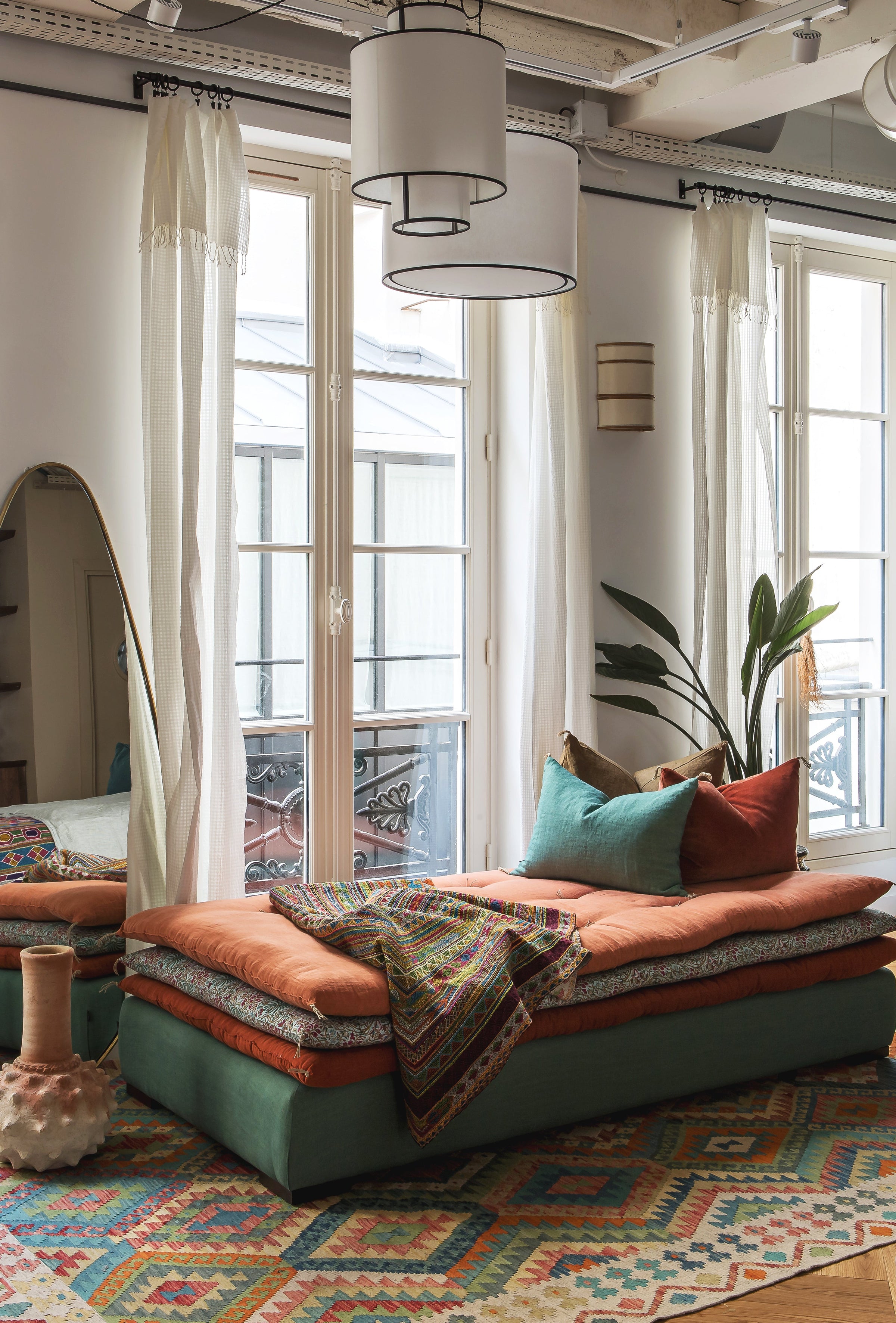 Le Rideau Voilage Jalma en khadi de coton apportera de la légèreté à votre intérieur