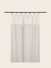 Rideau en coton blanc Ashoka
